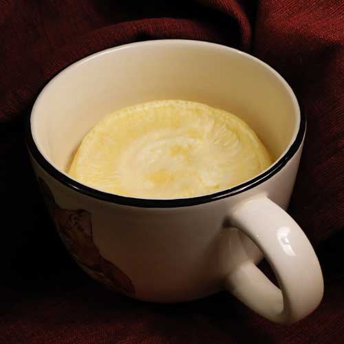 Mug cake flan